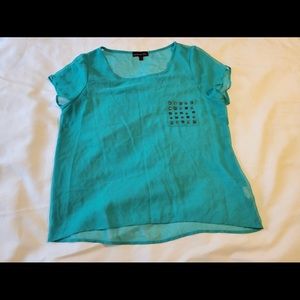 Teal top Size XL